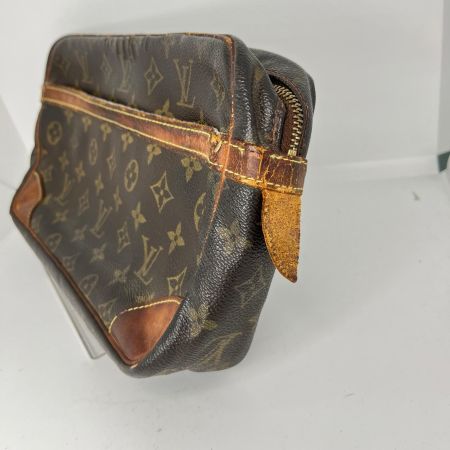 LOUIS VUITTON ルイヴィトン モノグラム コンピエーニュ セカンドバッグ M51845 ブラウン サイドタブ破れ