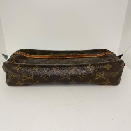 LOUIS VUITTON ルイヴィトン モノグラム コンピエーニュ セカンドバッグ M51845 ブラウン サイドタブ破れ