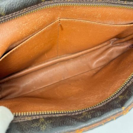 LOUIS VUITTON ルイヴィトン モノグラム コンピエーニュ セカンドバッグ M51845 ブラウン サイドタブ破れ