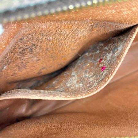 LOUIS VUITTON ルイヴィトン モノグラム コンピエーニュ セカンドバッグ M51845 ブラウン サイドタブ破れ