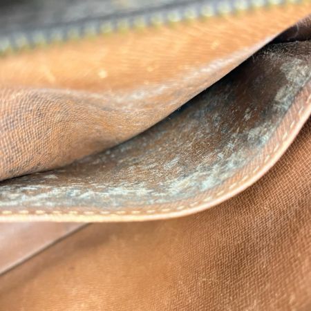 LOUIS VUITTON ルイヴィトン モノグラム コンピエーニュ セカンドバッグ M51845 ブラウン サイドタブ破れ