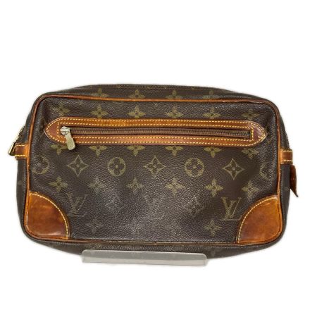 LOUIS VUITTON ルイヴィトン モノグラム マルリードラゴンヌGM セカンドバッグ M51825 ブラウン ストラップ欠品 ジャンク品