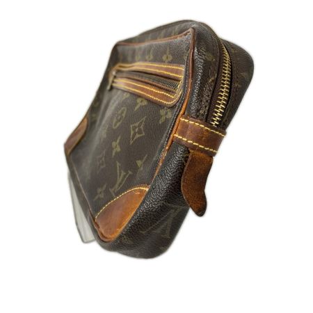 LOUIS VUITTON ルイヴィトン モノグラム マルリードラゴンヌGM セカンドバッグ M51825 ブラウン ストラップ欠品 ジャンク品