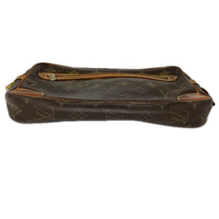 LOUIS VUITTON ルイヴィトン モノグラム マルリードラゴンヌGM セカンドバッグ M51825 ブラウン ストラップ欠品 ジャンク品