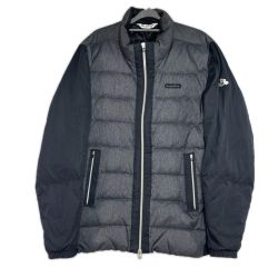 black&white ブラックアンドホワイト  長袖ジップ ダウンジャケット BGF1109GI グレー Bランク