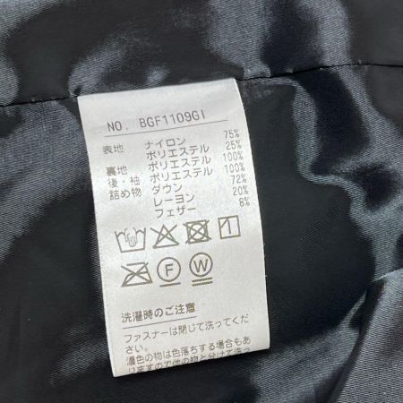 black&white ブラックアンドホワイト  長袖ジップ ダウンジャケット BGF1109GI グレー
