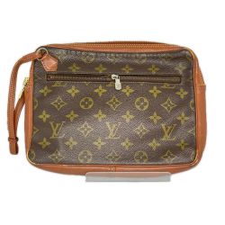 LOUIS VUITTON ルイヴィトン モノグラム ポシェット・スポーツ サックスポ 183 ブラウン ファスナー破損 ジャンク品 Dランク