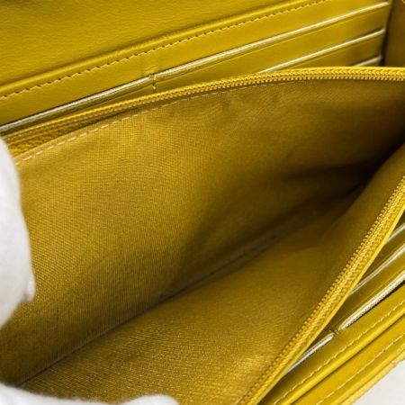 CHANEL シャネル 長財布 キャビアスキン　フィリグリー  箱付 小銭入れヨゴレ.角スレ有  A84449 イエロー