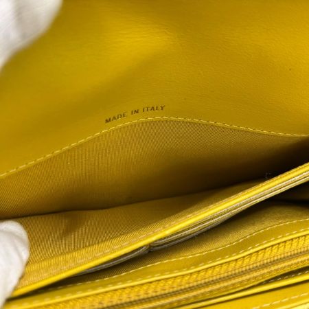 CHANEL シャネル 長財布 キャビアスキン　フィリグリー  箱付 小銭入れヨゴレ.角スレ有  A84449 イエロー