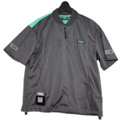 サーズデイゴルフィンブッチャーズ Mesh 2Tone H/Zip PO　レディース　サイズS グレー Bランク