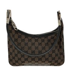 GUCCI グッチ ワンショルダーバッグ GGキャンバス 002123 001-3312 ブラウン Bランク