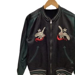 ♪♪ PHERROW'S フェローズ メンズ スカジャン リバーシブル SIZE 40 ブラック Bランク