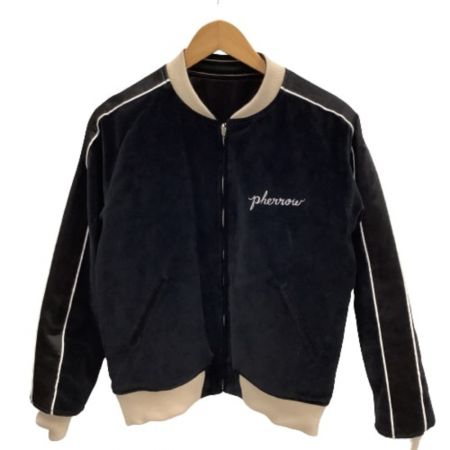  PHERROW'S フェローズ メンズ スカジャン リバーシブル SIZE 40 ブラック