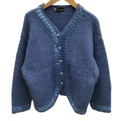 kansai JAPAN  KANASAI YAMAMOTO カンサイヤマモト レディース カーディガン  モヘア スカイブルー Bランク
