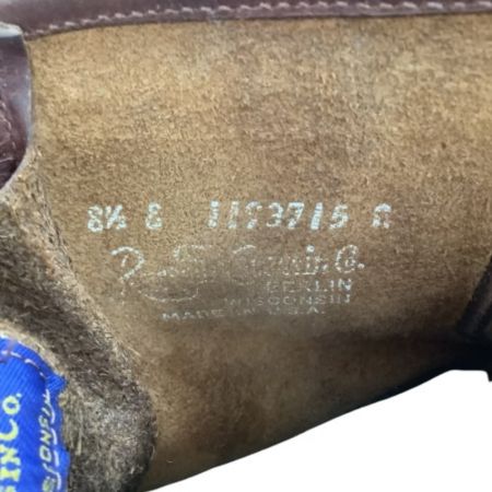  RUSSELL MOCCASIN ラッセルモカシン メンズ ブーツ SIZE 8 1/2 ブラウン