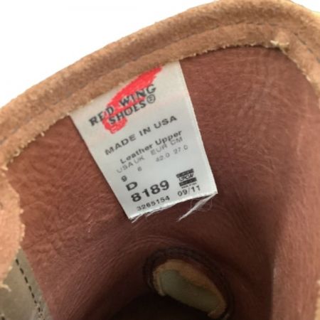  RED WING レッドウィング メンズ ブーツ SIZE 9 8189-1 ブラウン