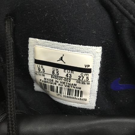  NIKE ナイキ スニーカー AIR JORDAN  エアジョーダン SIZE 27.5cm  845037-002 ブラック