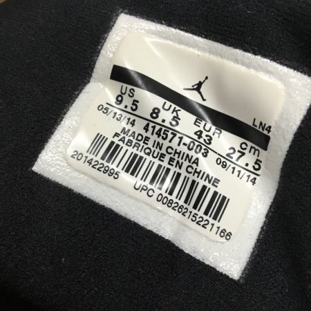  NIKE ナイキ ナイキ スニーカー　AIR JORDAN エアジョーダン 27.5cm 414571-003 ブラック x レッド