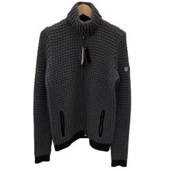 ♪♪ EMPORIO ARMANI エンポリオアルマーニ メンズ ニットジップカーディガン SIZE S ネイビー Aランク