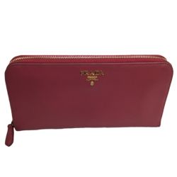 ♪♪ PRADA プラダ 長財布 ショッキングピンク Bランク