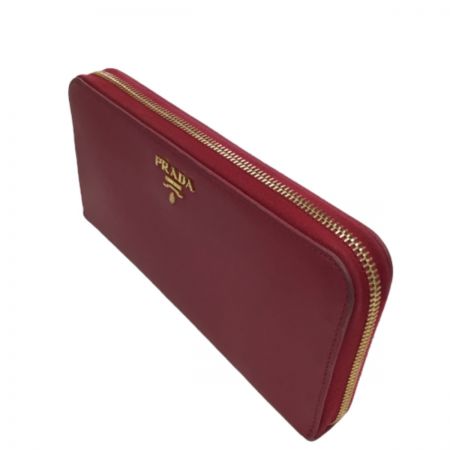  PRADA プラダ 長財布 ショッキングピンク