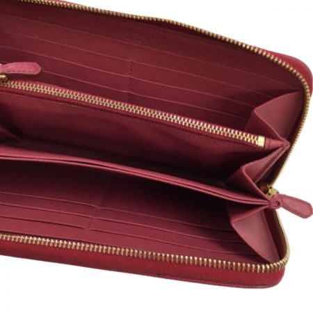  PRADA プラダ 長財布 ショッキングピンク