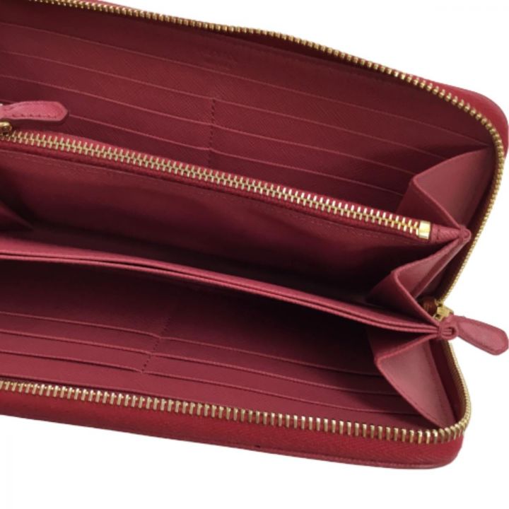 PRADA ショッキングピンクレザー長財布 PRADA プラダ 長財布 ショッキングピンク - 中古その他アイテム