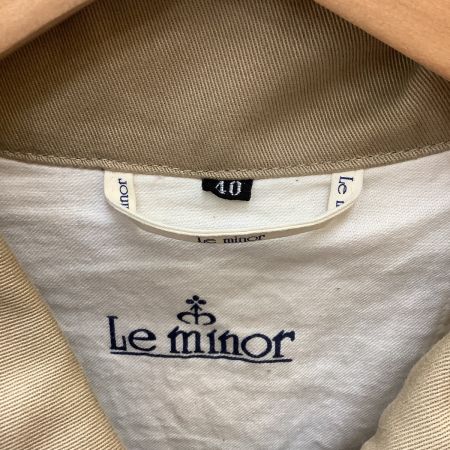 中古】 Le minor ルミノア メンズ コート SIZE 40 ベージュ Bランク