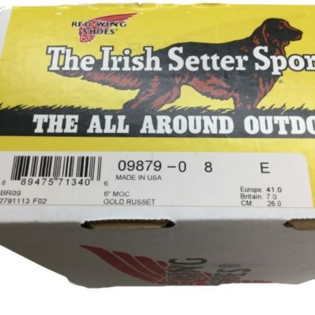  RED WING レッドウィング メンズ ブーツ  SIZE ８E（２６cm） 9879 キャメル