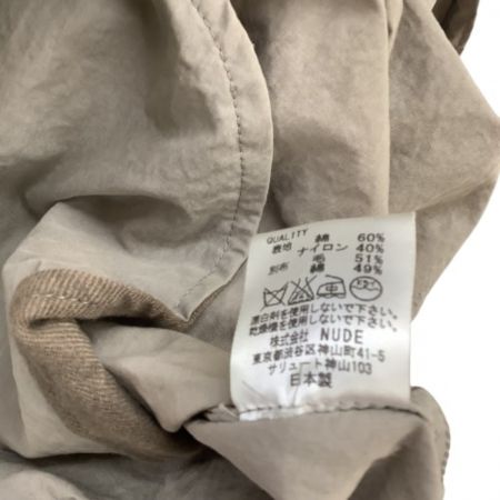  nude masahiko maruyama ヌード：マサヒコマルヤマ メンズ モッズコート  SIZE 1 NDH-1603 ベージュ