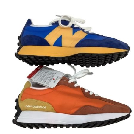  NEW BALANCE ニュー・バランス メンズ スニーカー SIZE 26cm MS327LAA ブルー×オレンジ