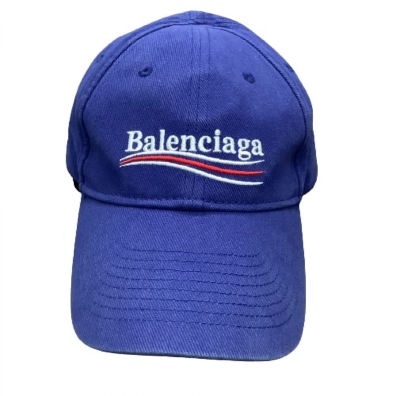 中古】 BALENCIAGA バレンシアガ 帽子 キャップ SIZE L59 ブルー B 