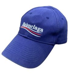 BALENCIAGA バレンシアガ 帽子 キャップ SIZE L59 ブルー Bランク