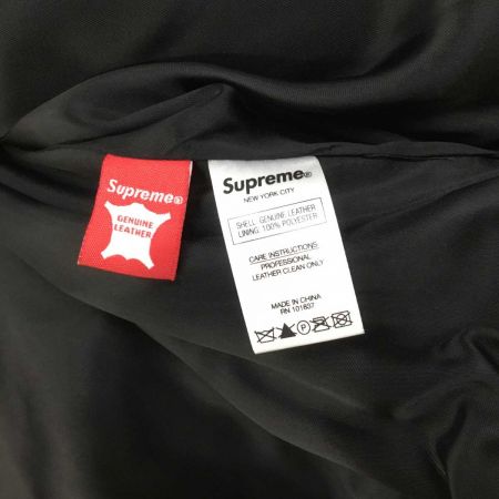  Supreme シュプリーム メンズ レザージャケット SIZE L RN101837 ブラック