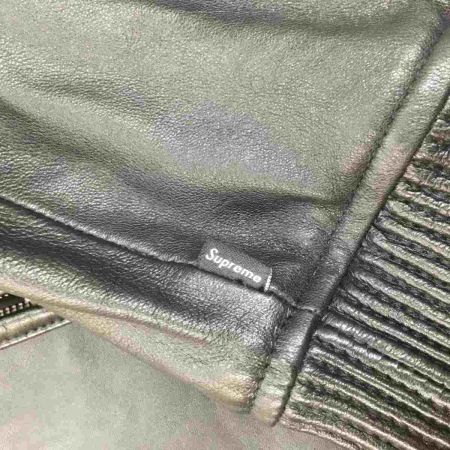  Supreme シュプリーム メンズ レザージャケット SIZE L RN101837 ブラック