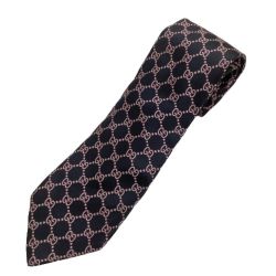 ♪♪ GUCCI グッチ ネクタイ GG柄 ブラック Bランク
