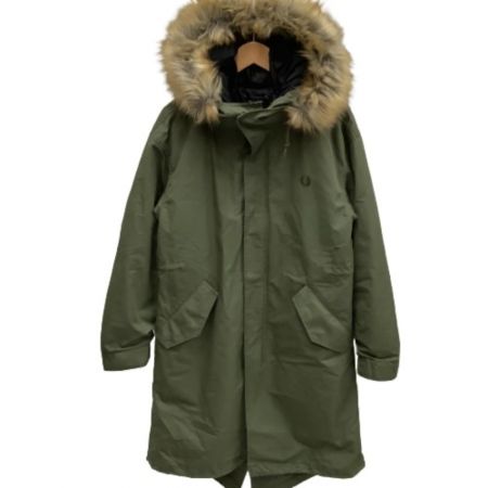  FRED PERRY フレッドペリ メンズ モッズコート SIZE S F2607 カーキ
