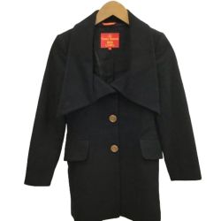 ♪♪ Vivienne Westwood ヴィヴィアン・ウエストウッド レディース ジャケット コート SIZE S ブラック Bランク