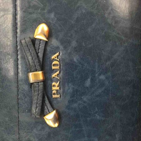  PRADA プラダ 長財布 ラウンドファスナー ヴィテロシャイン ギャランティーカード付 IM0506