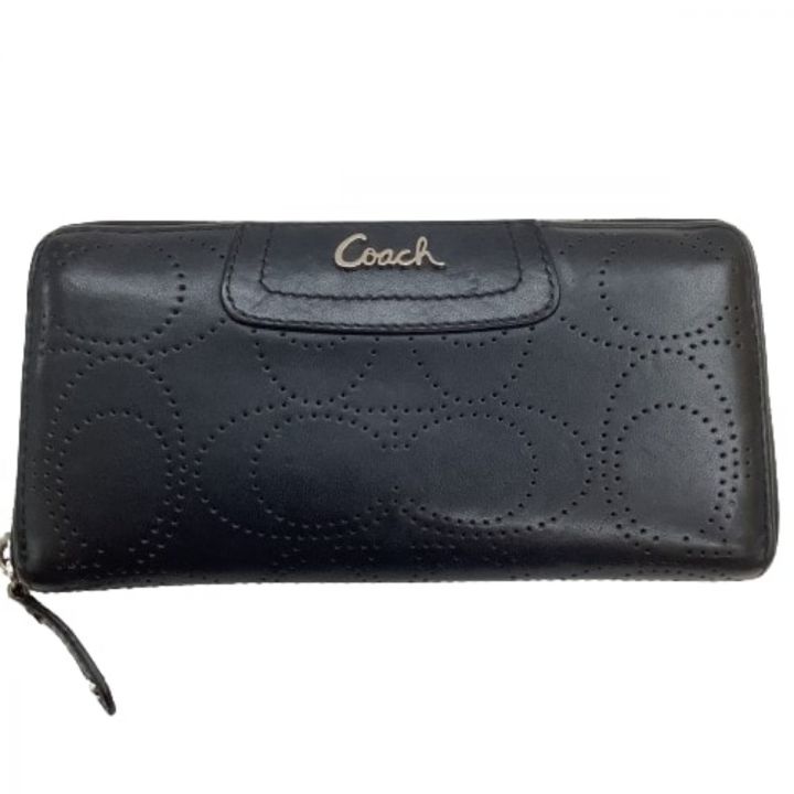 COACH コーチ レディース 長財布 シグネチャー ブラック｜中古｜なんでもリサイクルビッグバン