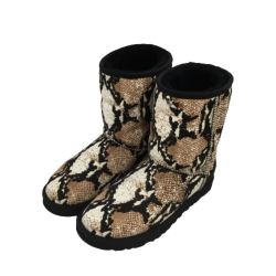 ♪♪ UGG アグ ムートンブーツ SIZE 24 パイソン柄 ブラック Bランク