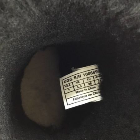  UGG アグ ムートンブーツ SIZE 24 パイソン柄 ブラック