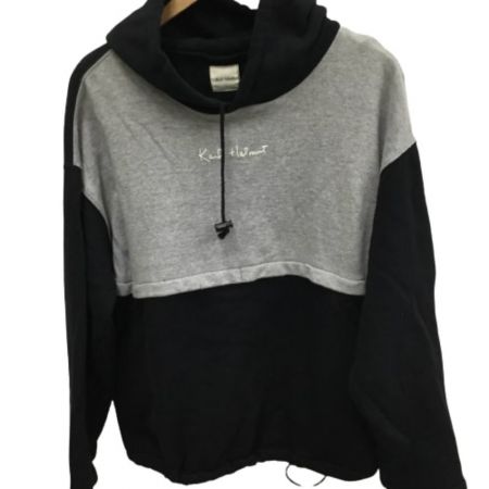  Karl Helmut カールヘルム パーカー トレーナー SIZE L ブラック×グレー