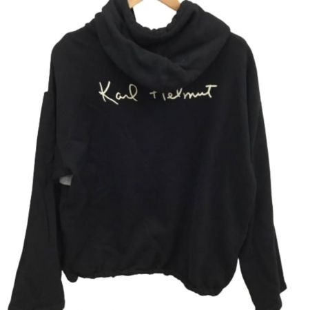  Karl Helmut カールヘルム パーカー トレーナー SIZE L ブラック×グレー