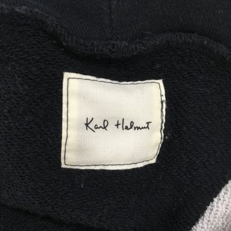  Karl Helmut カールヘルム パーカー トレーナー SIZE L ブラック×グレー