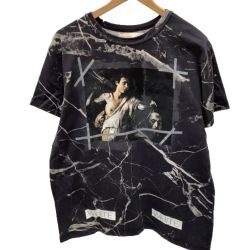♪♪ OFF WHITE メンズ Tシャツ SIZE S 16SS black marble T-shirt グレー Bランク