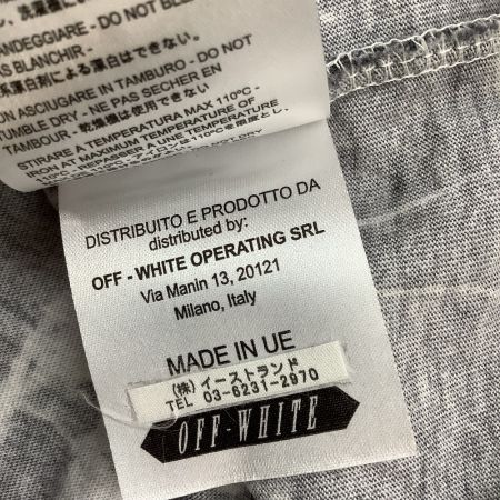  OFF WHITE メンズ Tシャツ SIZE S 16SS black marble T-shirt グレー