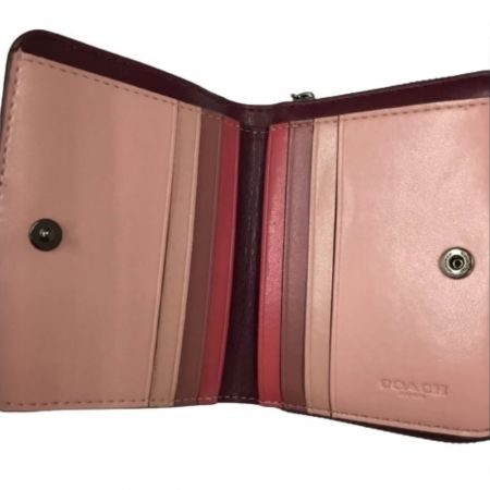  COACH コーチ レディース　２つ折り財布 レキシー ビルフォード ピンク