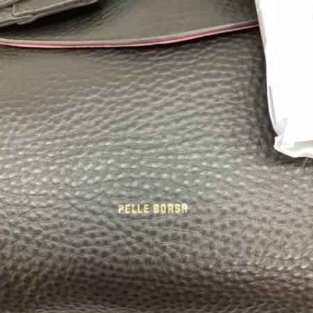  PELLE BORSA ペレボルサ ４WAYバッグ トートリュック ブラック