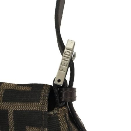  FENDI フェンディ ズッカ　マンバケット　セミショルダー 254826325018 ブラウン